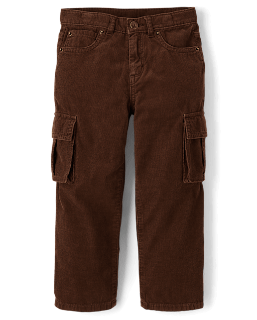 Kids Corduroy Baggy Cargo Pants - Little Essentials