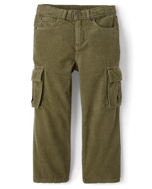 Kids Corduroy Baggy Cargo Pants - Little Essentials