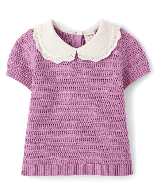 Girls Crochet Peter Pan Sweater - Magical Meadows
