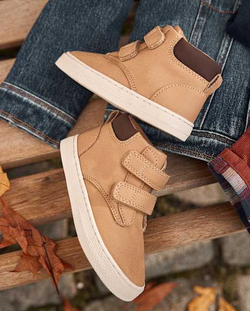 Boys Contrast Cuff Sneaker Boots - Little Essentials
