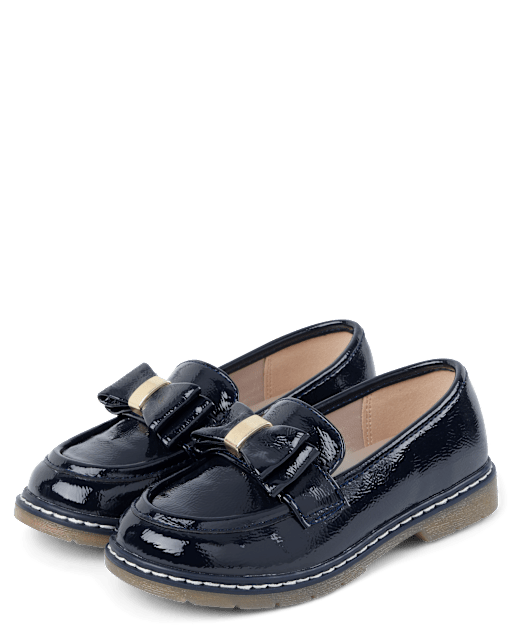 Girls Bow Loafers - Campus Cuties