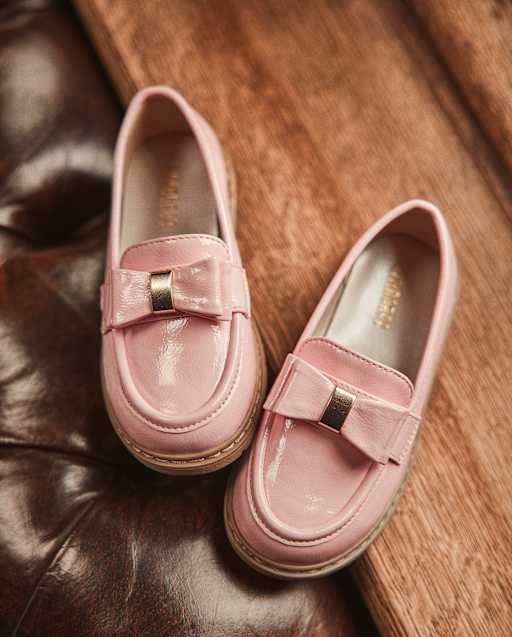 Girls Bow Loafers - Campus Cuties