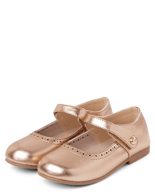 Girls Metallic Ballet Flats - Little Essentials