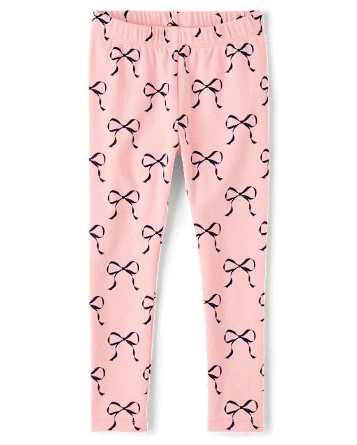 Girls Bow Leggings - Campus Cuties