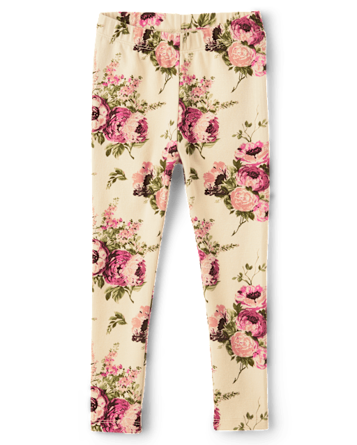 Girls Floral Leggings - Highland Hills