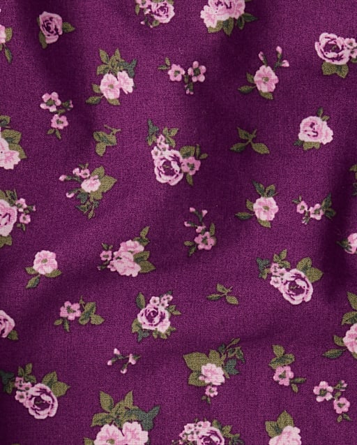 Girls Corduroy Pull On Baggy Cargo Pants - Magical Meadows - Purple