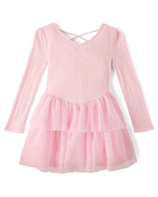 Girls Glitter Tiered Tutu Dress - On Pointe