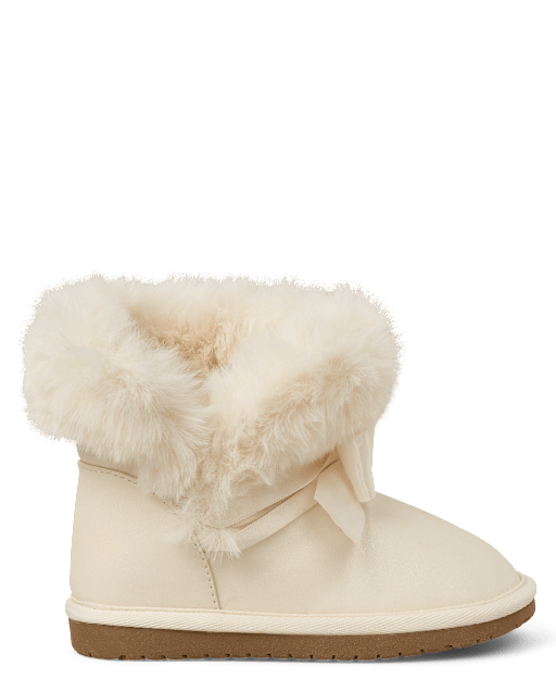 Girls Bow Chalet Boots - Little Essentials