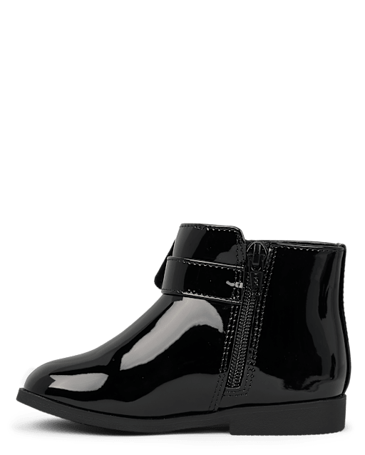 Girls Bow Booties - Petit Paris - view 2