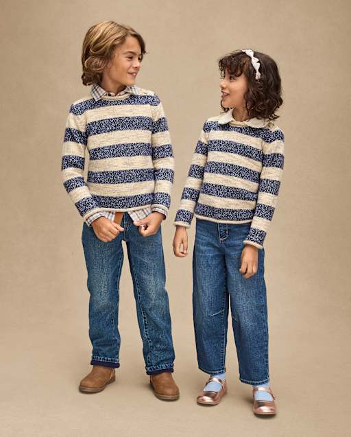 Pull rayé chiné pour enfant - Premier gel - lbl_product_image_view_2