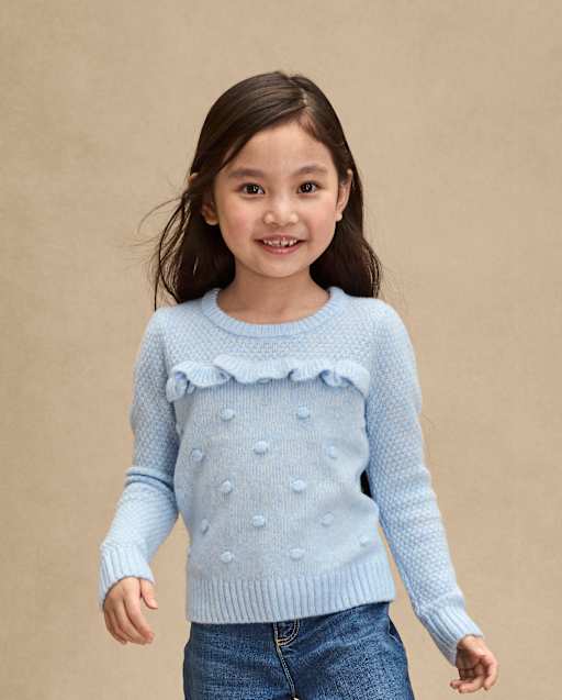 Pull boule en pointelle pour fille - First Frost