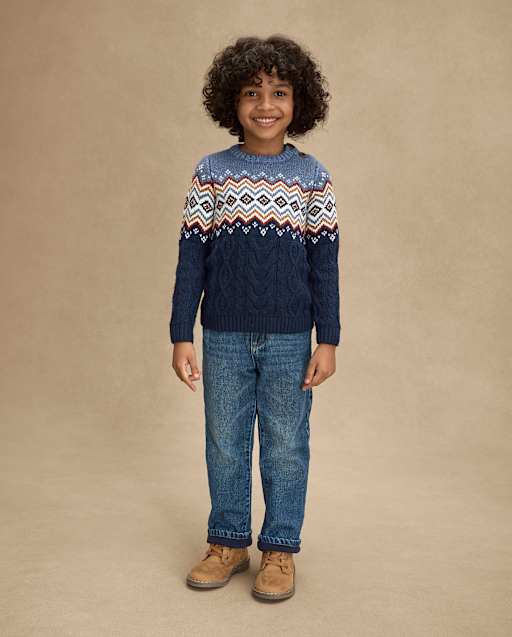 Jean décontracté doublé en micropolaire pour garçon - Little Essentials