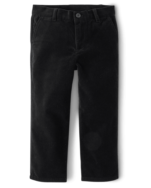 Boys Velvet Dress Pants - Royal Christmas