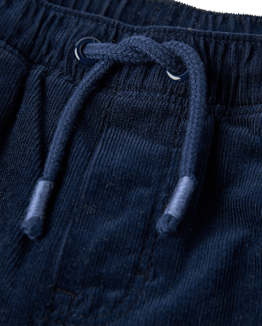 Boys Microfleece Lined Corduroy Pull On Pants - Little Essentials - view 2