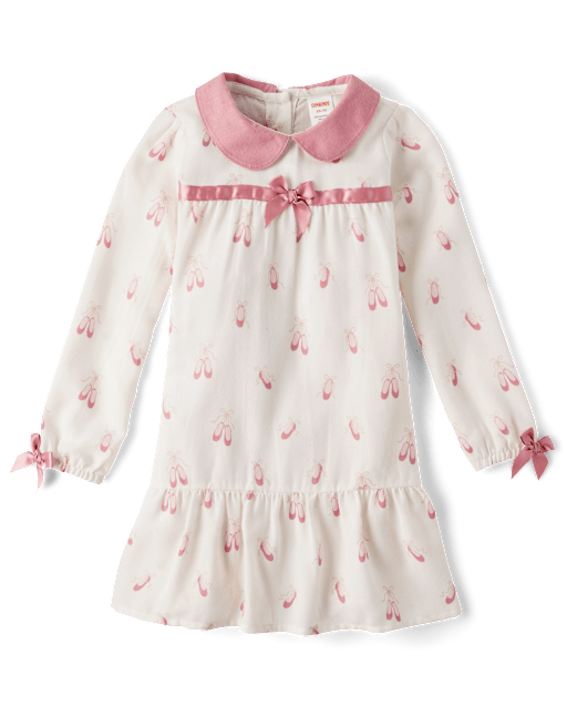 Girls Ballet Slipper Flannel Nightgown - lbl_product_image_view_2