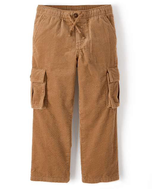 Pantalon cargo décontracté en velours côtelé pour garçon - Little Essentials - lbl_product_image_view_2