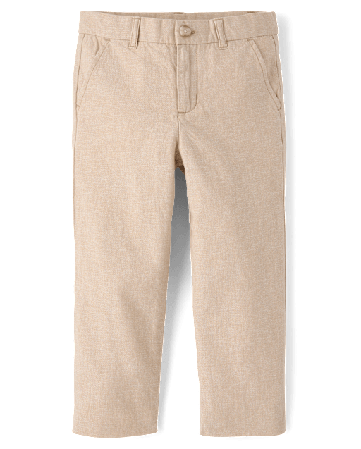 Boys Linen-Blend Dress Pants - Special Occasions