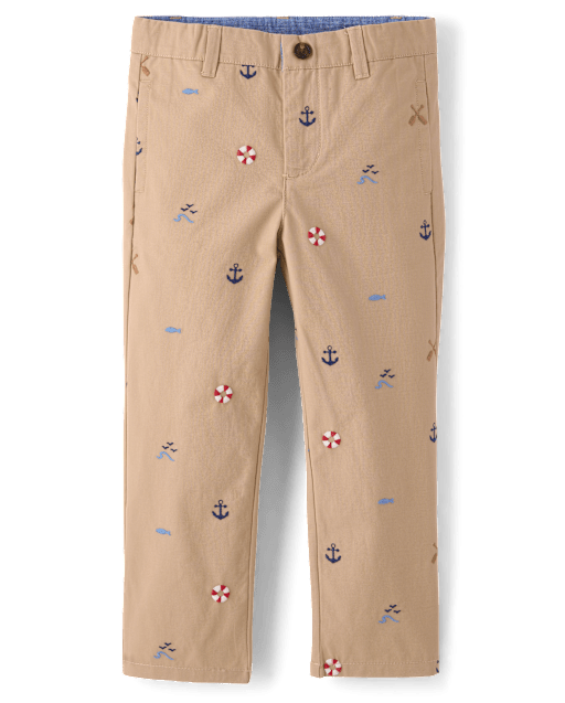 Pantalon chino brodé pour garçon, style côtier - Driftwood Bay - lbl_product_image_view_2