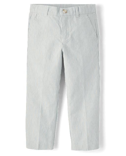 Pantalon habillé rayé en lin mélangé pour garçon - Occasions spéciales - lbl_product_image_view_2