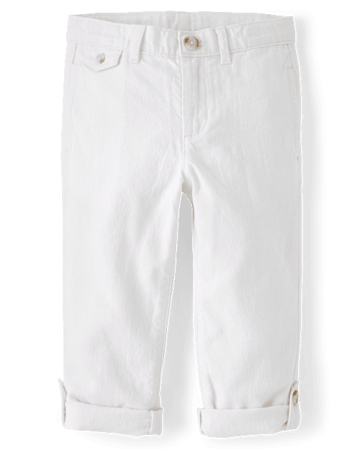 Boys Linen-Blend Roll Cuff Chino Pants - Linen Edit - lbl_product_image_view_2