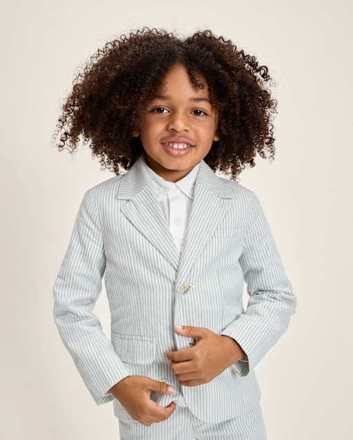 Boys Striped Linen-Blend Blazer - Special Occasions - lbl_product_image_view_1