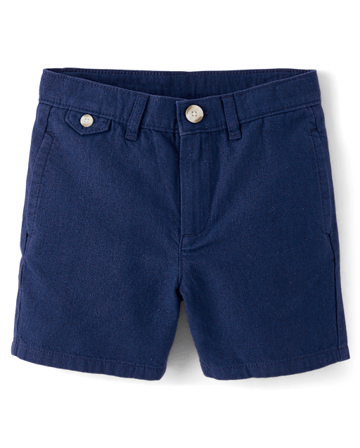 Boys Linen-Blend Chino Shorts - Linen Edit - lbl_product_image_view_2