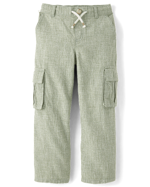 Boys Linen Blend Cargo Pants - Linen Edit - lbl_product_image_view_2