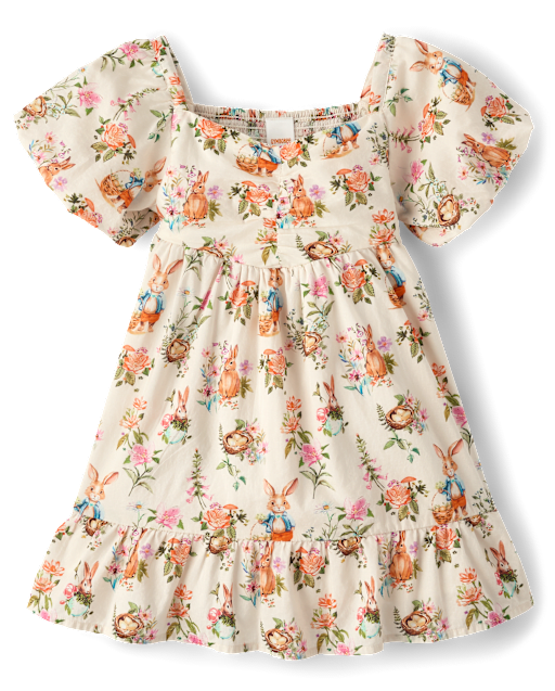 Girls Bunny Ruffle Dress - Enchanted Garden - lbl_product_image_view_2