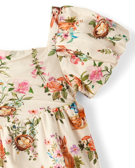 Baby Girls Bunny Ruffle Dress - Enchanted Garden - lbl_product_image_view_2