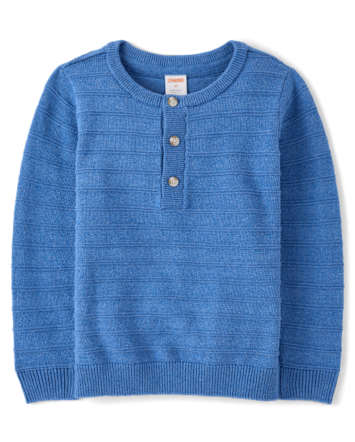 Pull Henley rayé en lin mélangé pour garçon - lbl_product_image_view_2