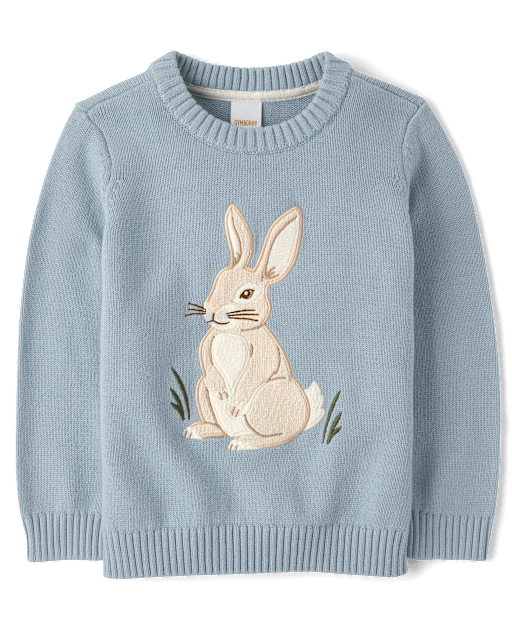 Pull brodé lapin pour garçon - Jardin enchanté - lbl_product_image_view_2