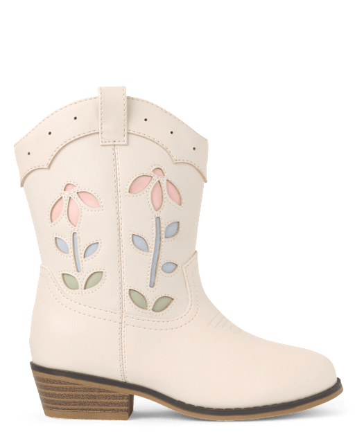 Girls Floral Cowgirl Boots - Driftwood Bay