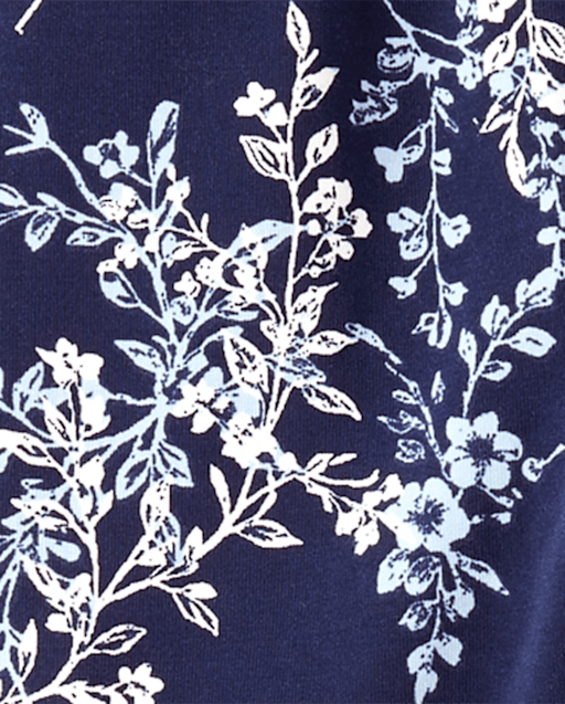 Girls Floral Ruffle Dress - Driftwood Bay - Blue