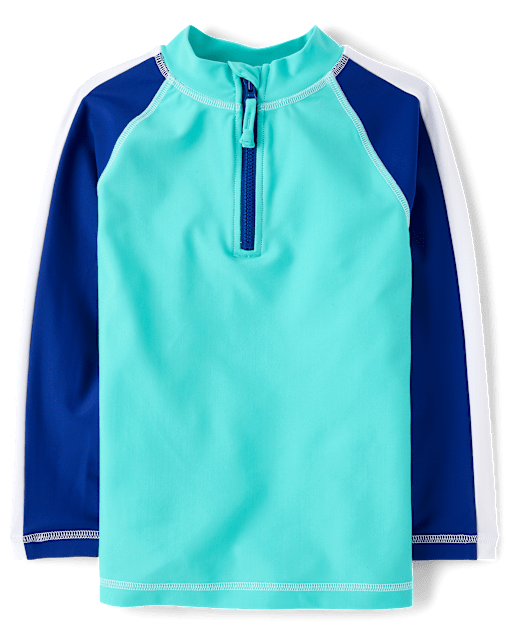Maillot de bain anti-UV garçon à fermeture éclair 1/4 colorblock - Boutique de natation - lbl_product_image_view_2
