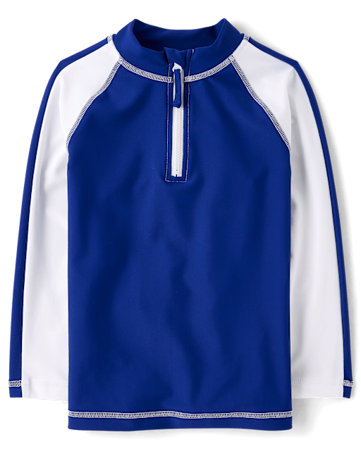 Maillot de bain anti-UV garçon à fermeture éclair 1/4 colorblock - Boutique de natation - lbl_product_image_view_2