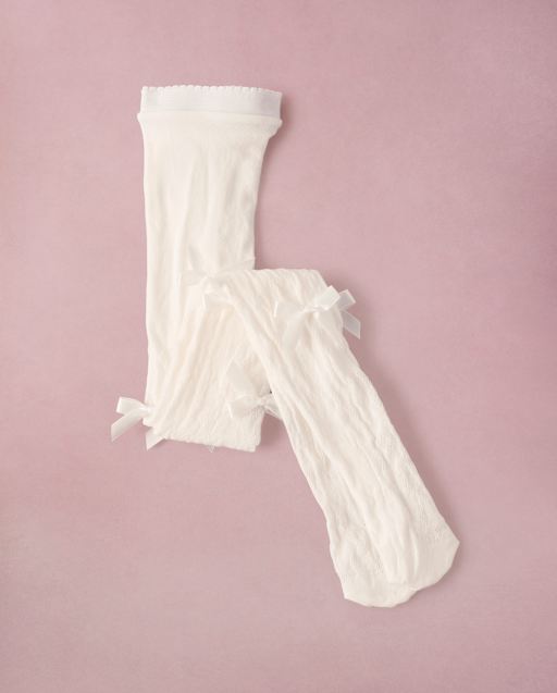 Girls Bow Lace Microfiber Tights - Marchesa Mini x Gymboree - view 2