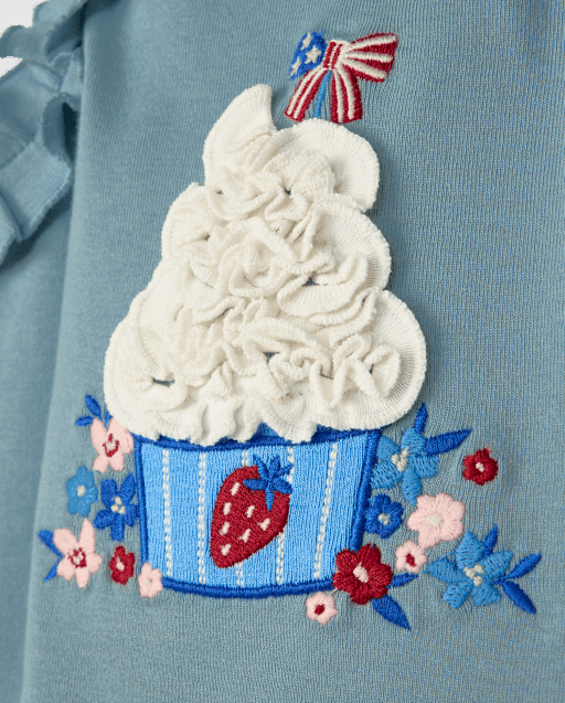 Girls Embroidered Cupcake Ruffle Tank Top - Nantucket Charm - lbl_product_image_view_2
