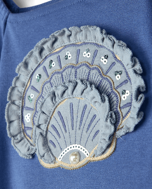 Girls Embroidered Floral Puff Sleeve Top - Driftwood Bay - lbl_product_image_view_2