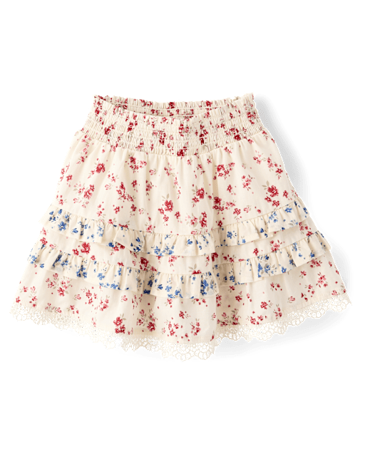 Girls Floral Tiered Ruffle Skort - Nantucket Charm - lbl_product_image_view_2