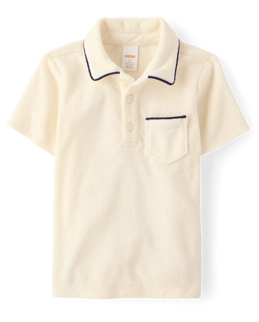 Boys Contrast Terry Polo - Nantucket Charm - lbl_product_image_view_2