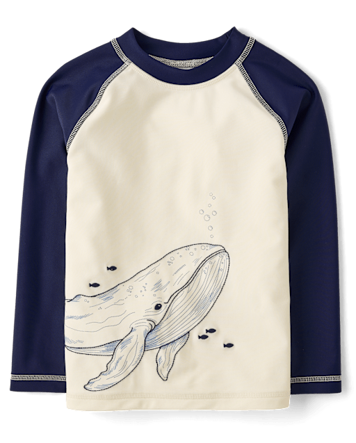 Maillot de bain anti-UV brodé baleine pour garçon - Boutique de natation - lbl_product_image_view_2