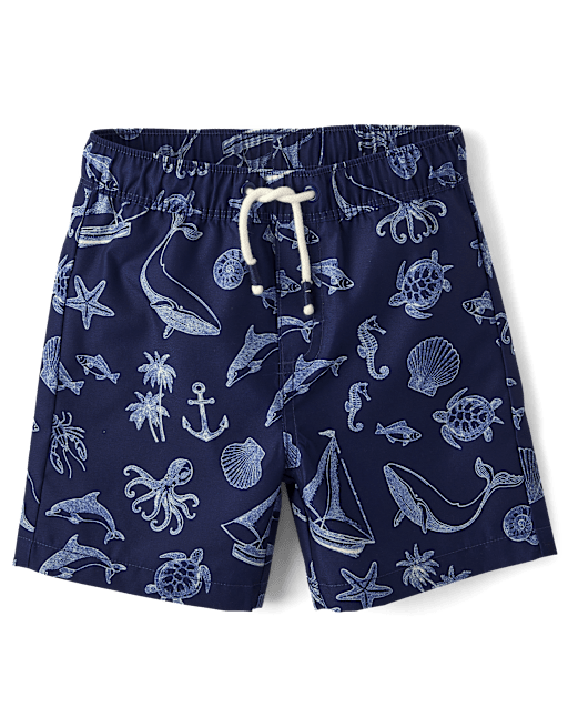 Boys Sea Creature Swim Trunks - Swim Shop - view 1