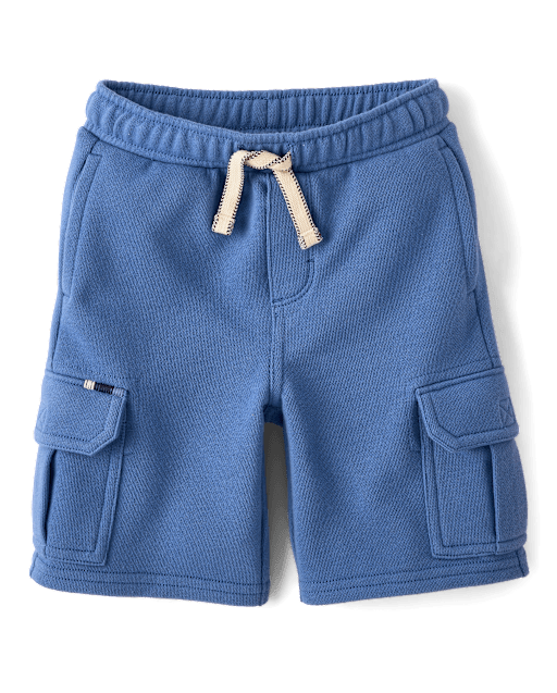 Kids French Terry Pull On Cargo Shorts - Nantucket Charm - lbl_product_image_view_2