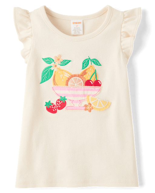 Girls Embroidered Fruit Bowl Flutter Top - Amalfi Coast - lbl_product_image_view_2
