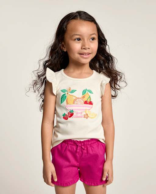 Girls Embroidered Fruit Bowl Flutter Top - Amalfi Coast - lbl_product_image_view_1