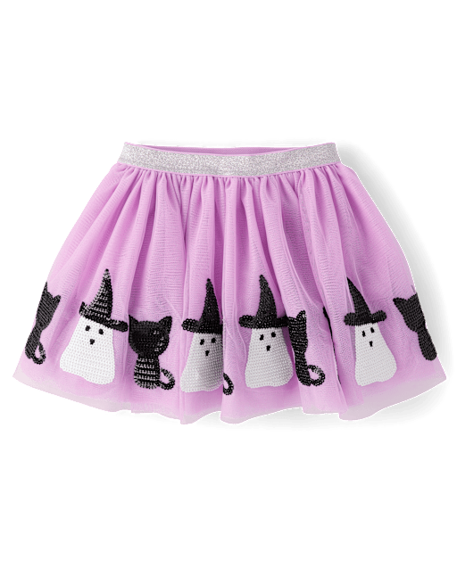 Girls Sequin Ghost Tutu Skirt - Trick or Treat - lbl_product_image_view_1