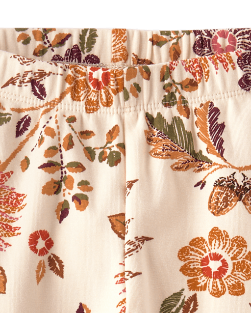 Girls Floral Leggings - The Harvest Edit - view 2
