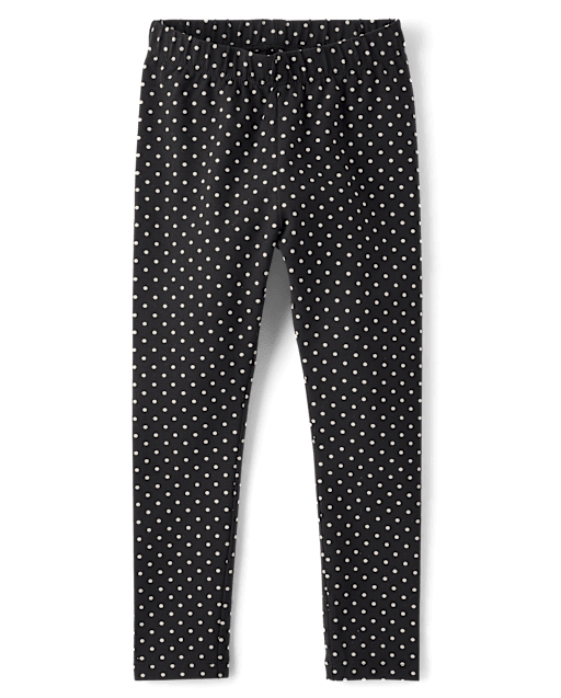 Girls Polka Dot Leggings - The Leopard Edit