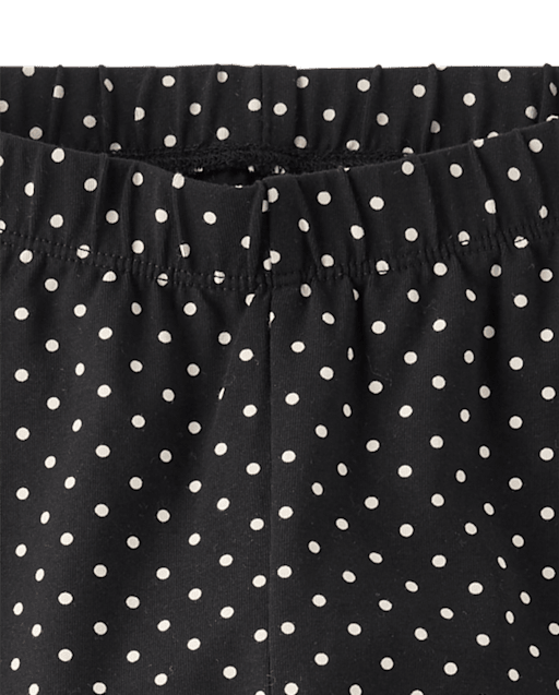 Girls Polka Dot Leggings - The Leopard Edit - view 2