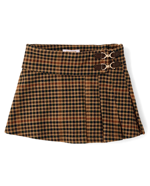 Girls Plaid Pleated Buckle Skort - Countryside Manor - lbl_product_image_view_2